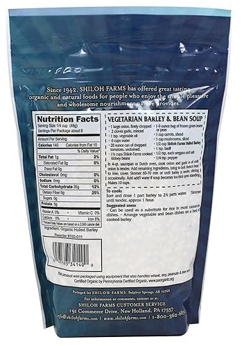 Miniatura 2 de Grano de cebada descascarillado orgánico de Shiloh Farms - Bolsa de 15 onzas