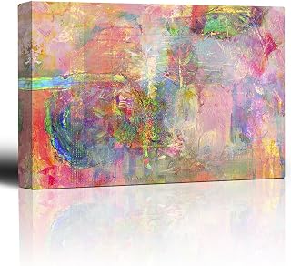 wall26 - Colorful Pastel Abstract Watercolor Paint Texture - Canvas Art Home Art - 32x48 inches