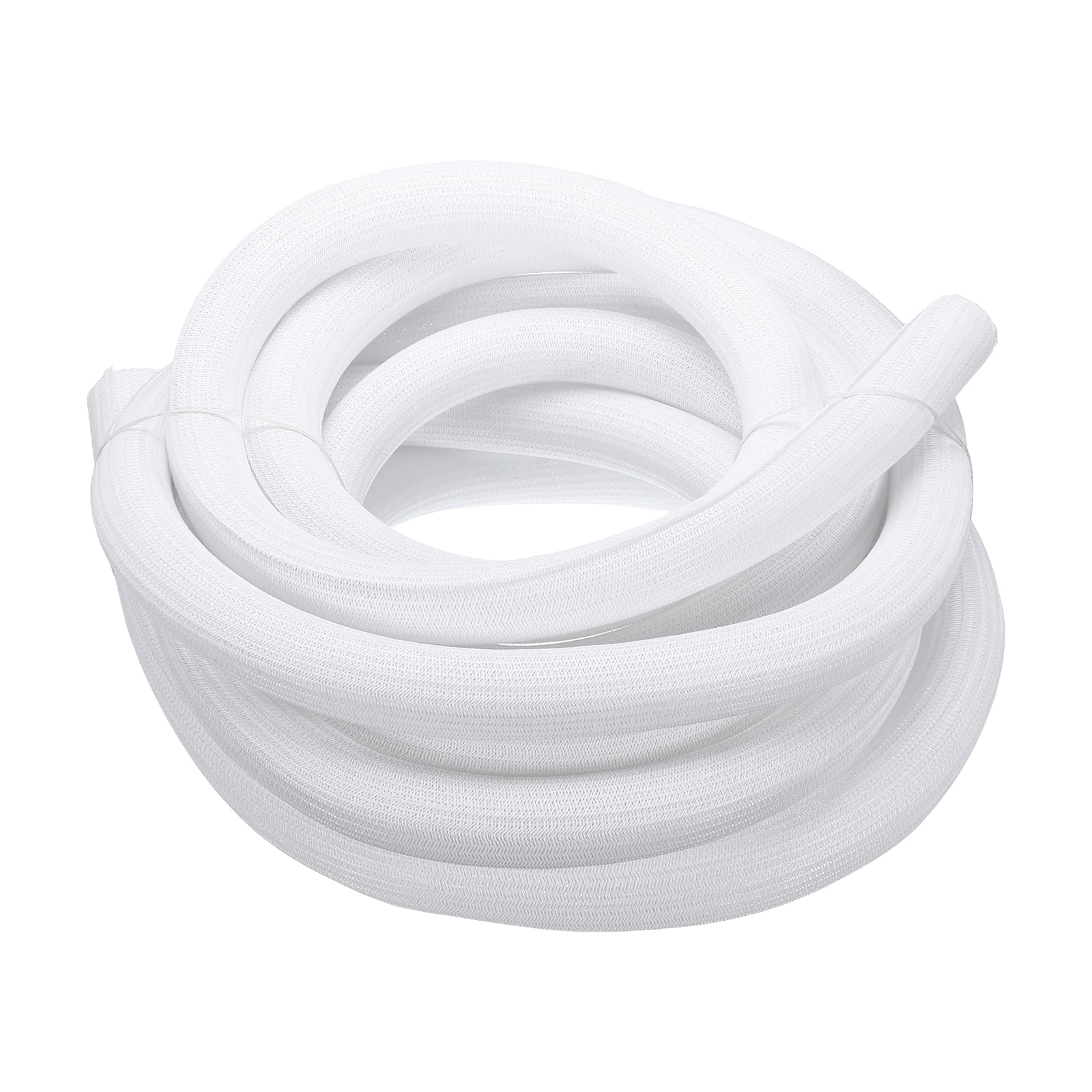 QUARKZMAN Funda Partida para Cables 1-1/4 Pulgadas 25 pies Blanco Pet