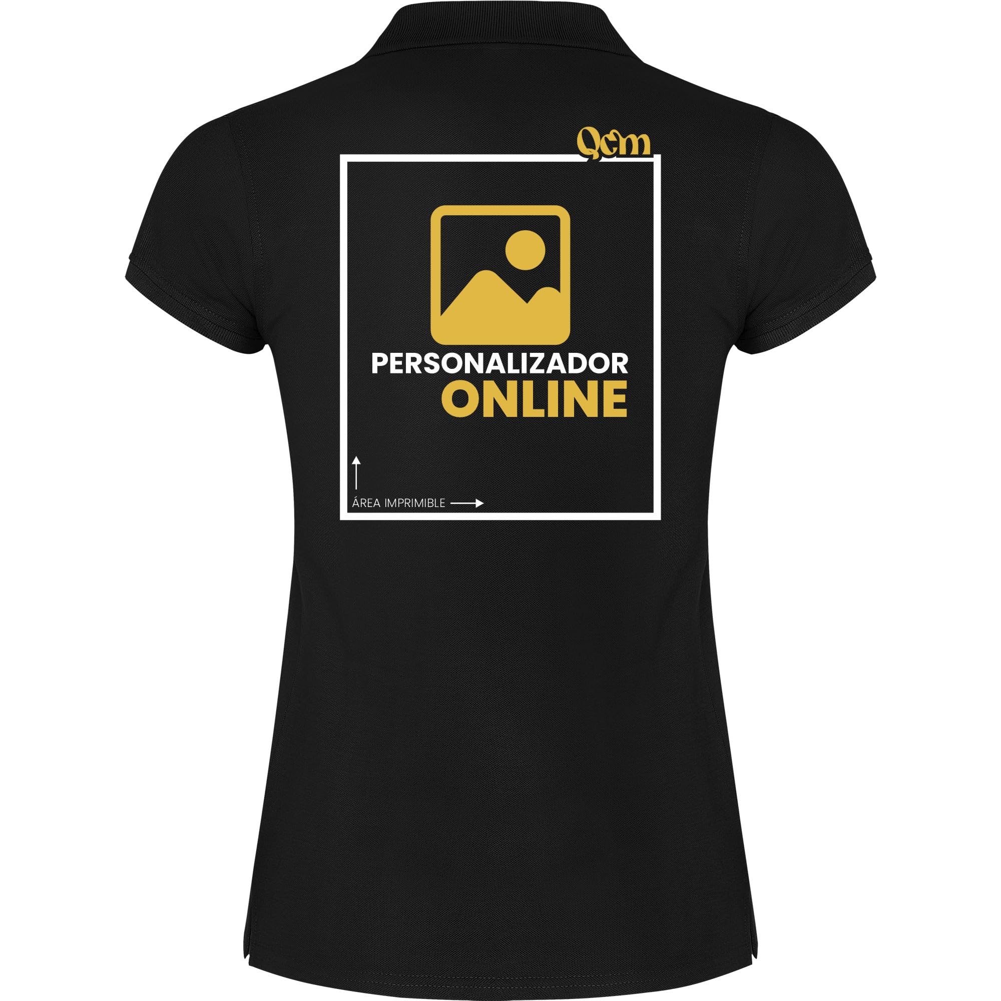 Polo Personalizado para Mujer | 100% Algodón Piqué 200G/M² | Manga Corta | Personaliza con Tu Texto O Logo para Trabajo O Eventos