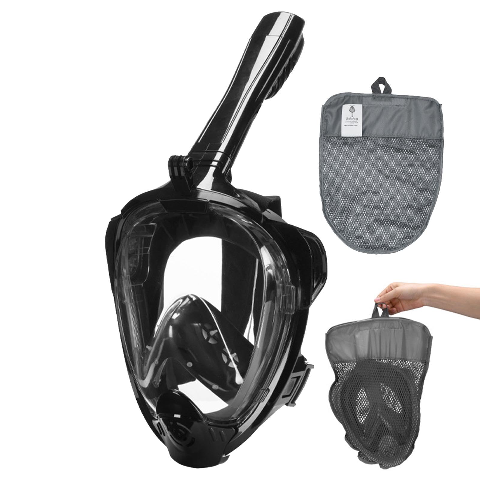 Gafas de buceo para adultos, gafas de buceo para adultos, antivaho, visión panorámica de 180°, gafas de natación, antivaho, a prueba de fugas, gafas de natación de cara completa con cordón