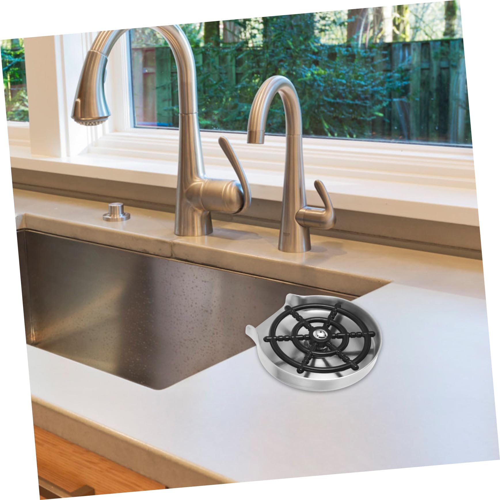 MAGICLULU Lavabicchieri Automatico per Lavandino in Acciaio Inox e Plastica, Spruzzo Rapido e Pulizia Bottiglie per Casa, Bar e Negozi di Tè