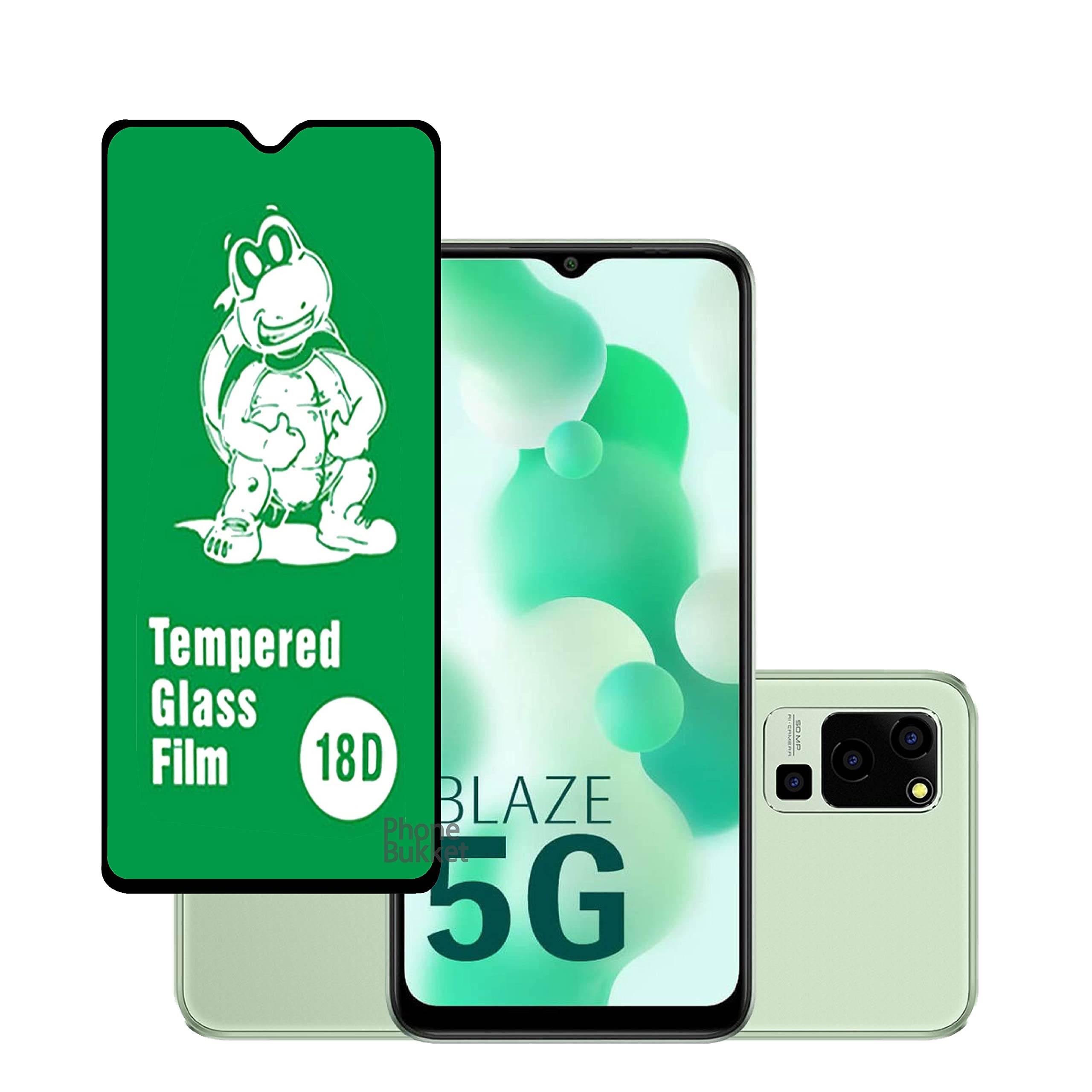 PhoneBukket 9H 18D Tempered Glass Guard Protector Raised Bezel for Lava Blaze 5G (Transparent) Edge to Edge Full Screen Coverage, Pack of 1 (B0BS1N89D2) Amazon Price History, Amazon Price Tracker