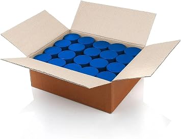TronX Ice Hockey Pucks Bulk - 100 Mite Junior Blue Ice Hockey Pucks per Case - 4 oz. Official