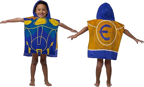 Miniatura 4 de Jay Franco Marvel Eternals Ikaris Poncho con capucha para baño/piscina/playa, toalla de algodón súper suave y absorbente, mide 28 x 28 pulgadas