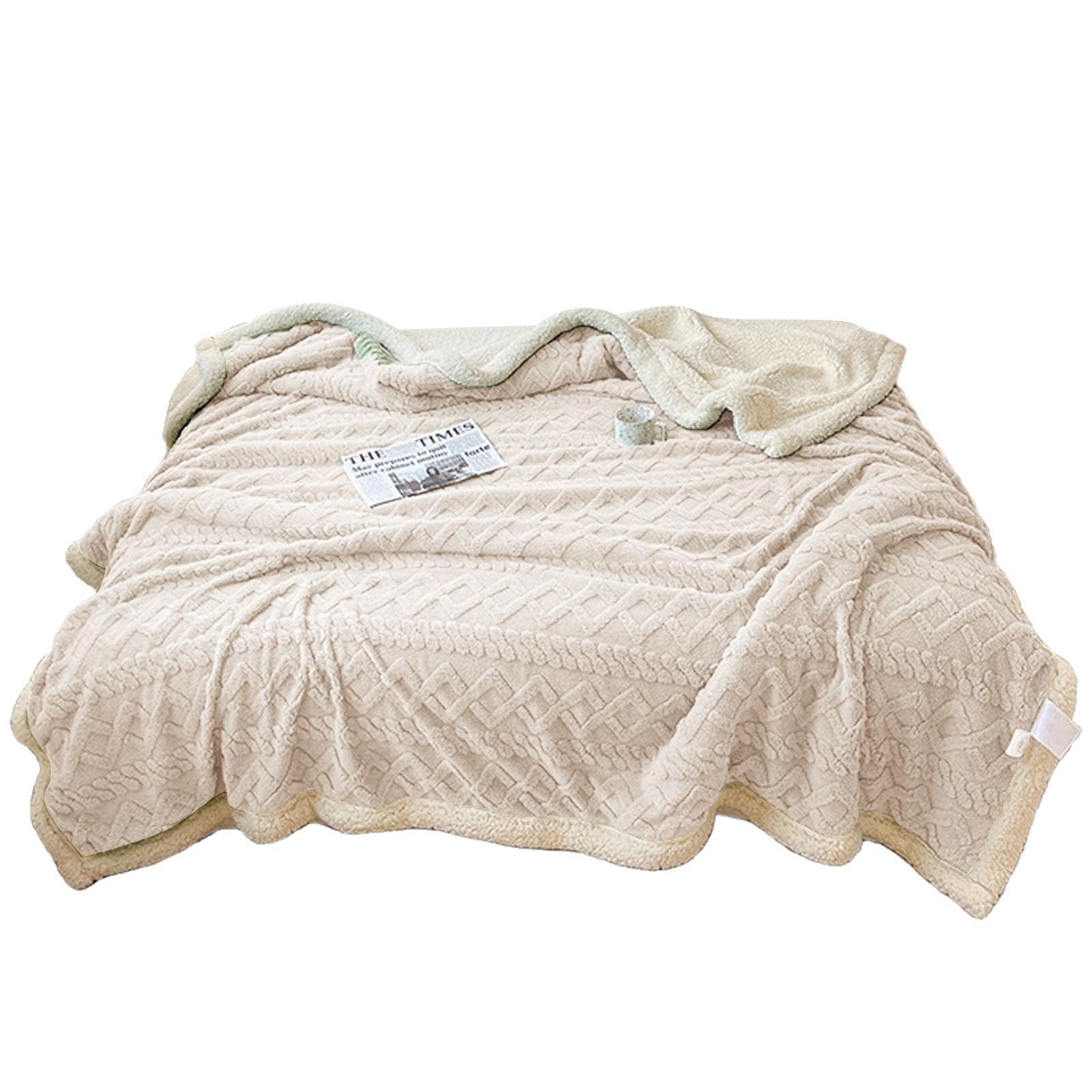 Couverture d'hiver en microfibre pour canapé et lit douillet