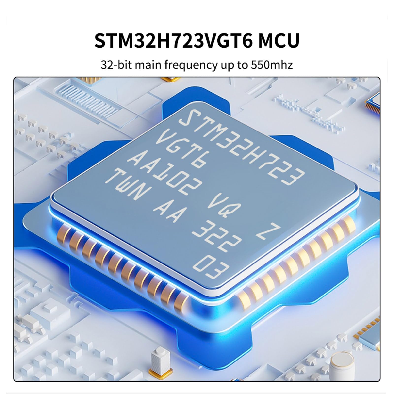 Advances Carte mère d ' Impression 3D STM32H723VGT6 pour H7, 32 Bits avec entrée d ' Alimentation du Moteur indépendante