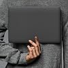 McStorey MacBook Air 13.6 İnç Kılıf A2681 A3113 A3240 A3449 M2 M3 M4 M5 Uyumlu Mat Buzlu Şeffaf Sert Kapak İnce Hard Case Siyah