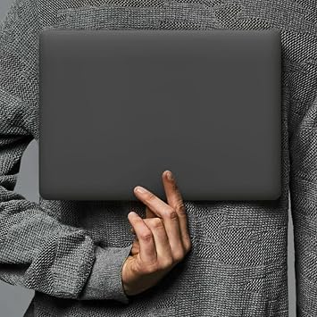 McStorey MacBook Air 13.6 İnç Kılıf A2681 A3113 A3240 A3449 M2 M3 M4 M5 Uyumlu Mat Buzlu Şeffaf Sert Kapak İnce Hard Case Siyah