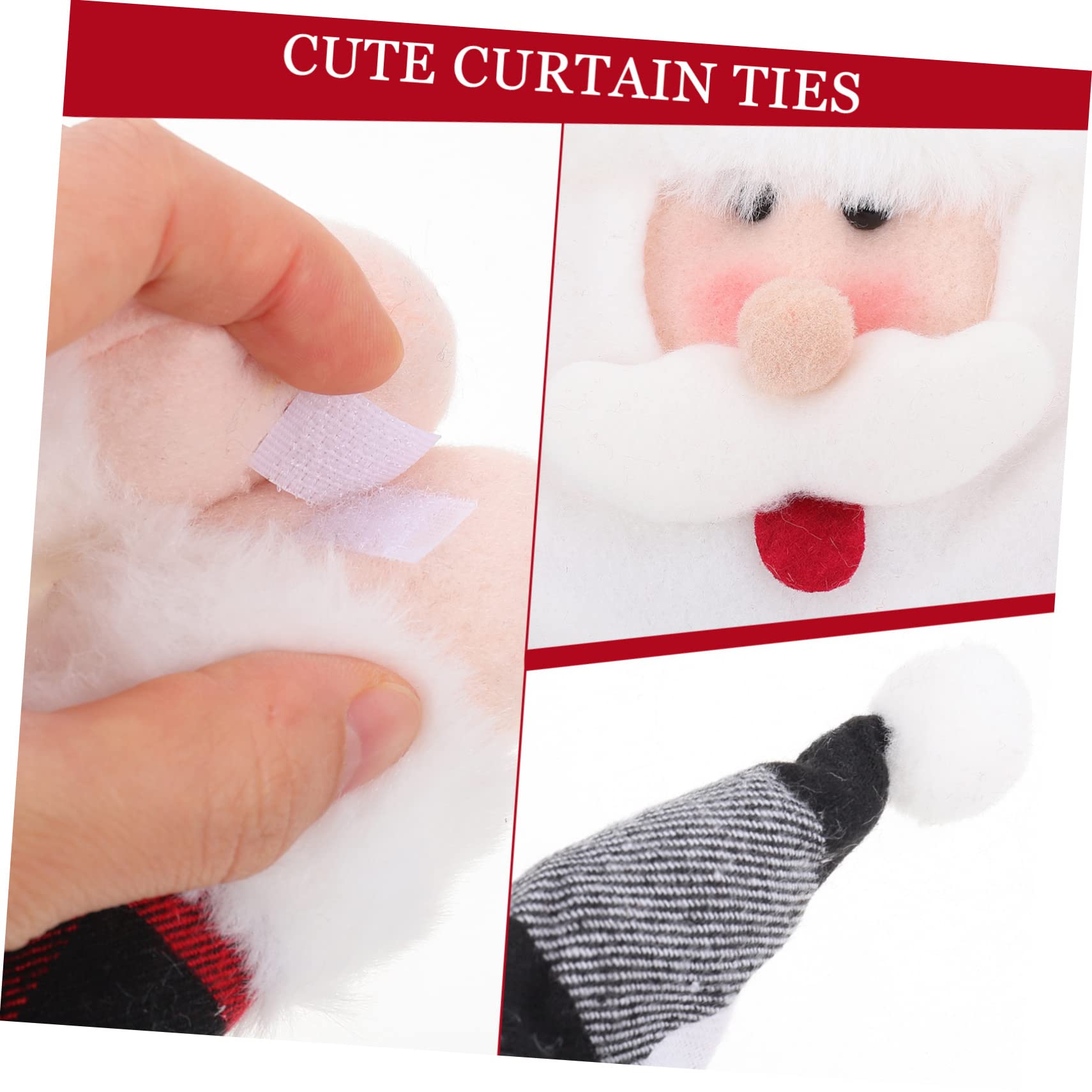 Cabilock Lot De 5 Embrasses De Rideaux Magnétiques Élégantes pour Noël Idéales pour Les Fêtes De Noël