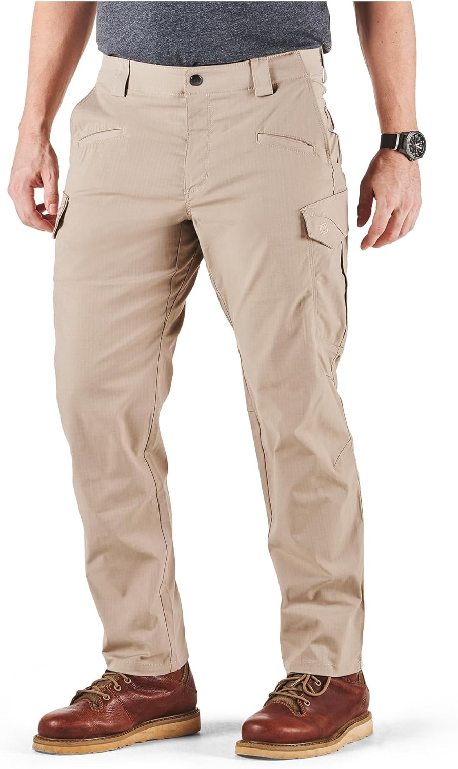 5.11 Tactical Men's Icon Professional Work Cargo Pants, Straight Fit, Modern Look, 8 Pockets, Style 74521ABR