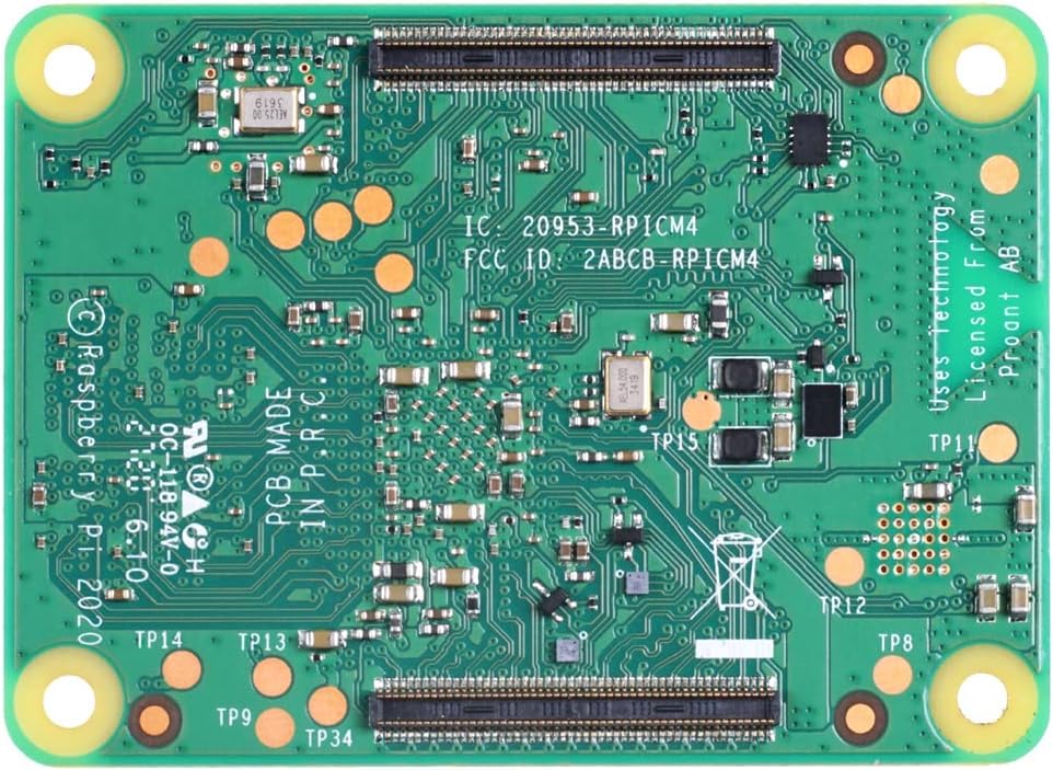 Raspberry Pi Compute Module 4 (CM4) 4 GB RAM eMMC 0 GB (Lite) 64
