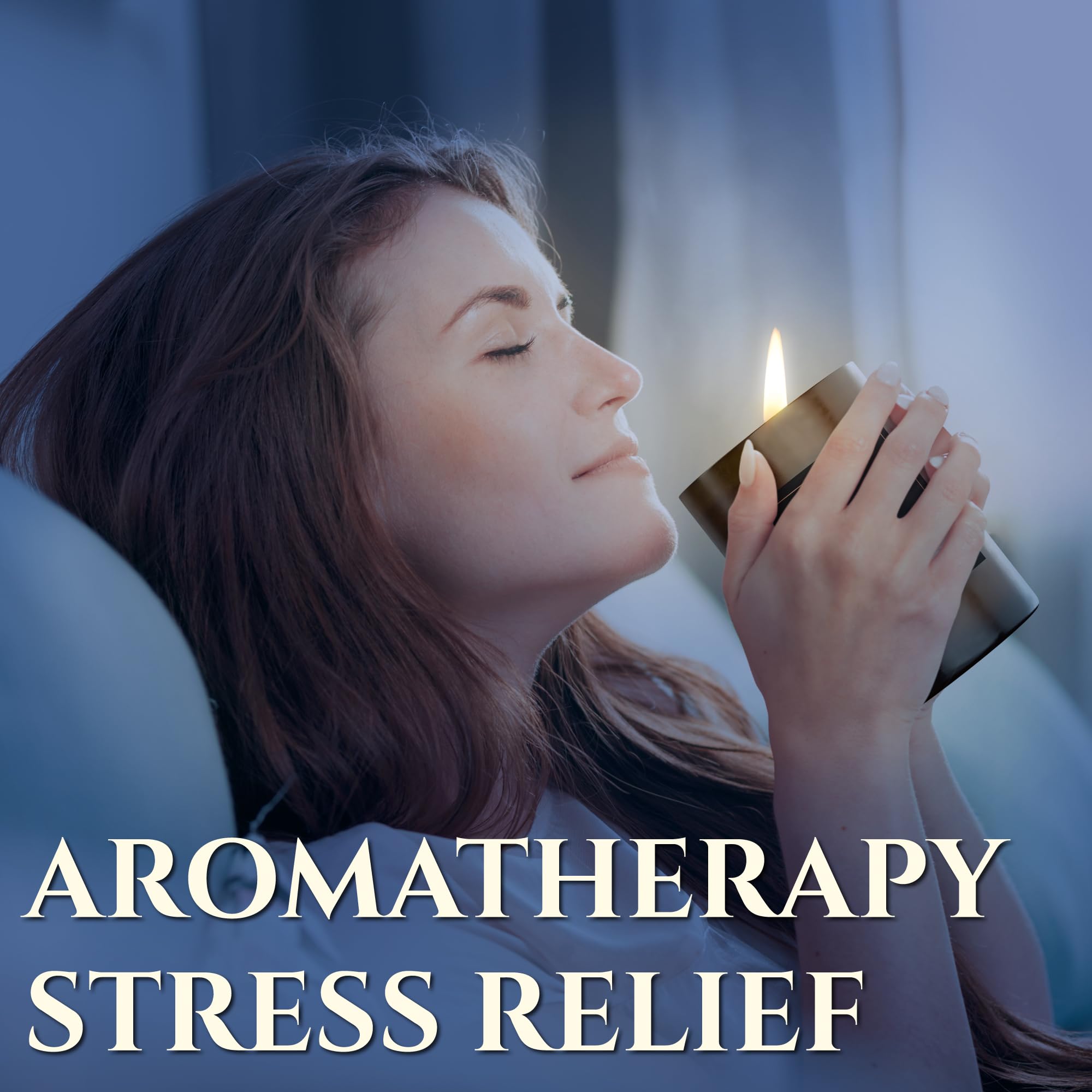 Sacred Forest Cedar & Sandalwood Candle | Scented Candle for Relaxing Aromatherapy | 60H Burn Time | Infused with Essential Oils | Natural Soy 8.81 Oz