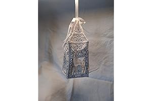 Intricate Rhinestone Adorned Deer Lantern: A Glimmering Illumination