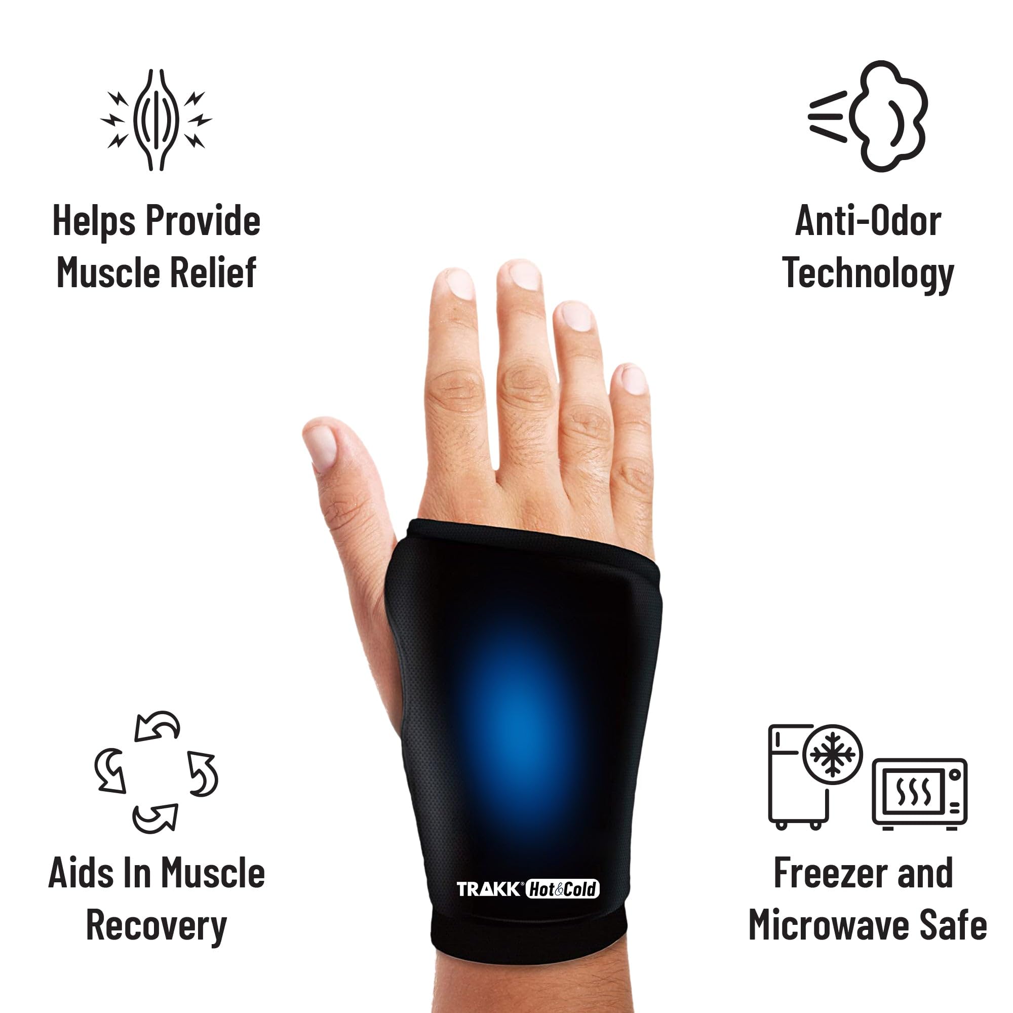 TRAKK ICE Wrist Ice Pack for Help Hand Injuries & Swelling