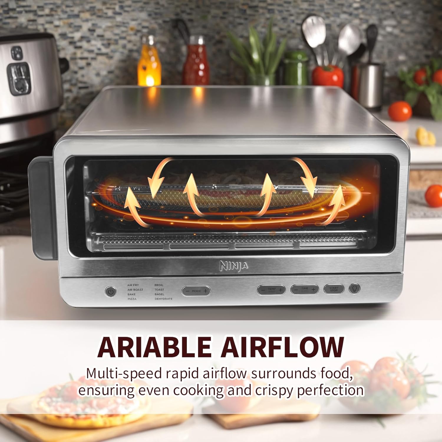 Air Fry Basket Kit Compatible with Ninja sp151 Flip Toaster Oven and Air Fryer,Replacement Air Fryer Basket Accessories and 100pcs Parchment Pape with 1 Pairs Mini Oven Gloves Silicone