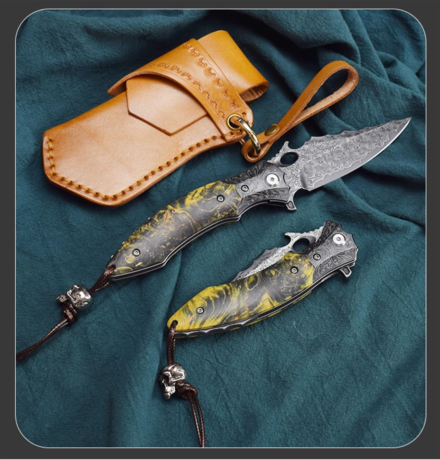 Handmade Damascus Custom Made Outdoor And Kitchen Knives for Survival Camping Fishing Hiking Hunting Gift