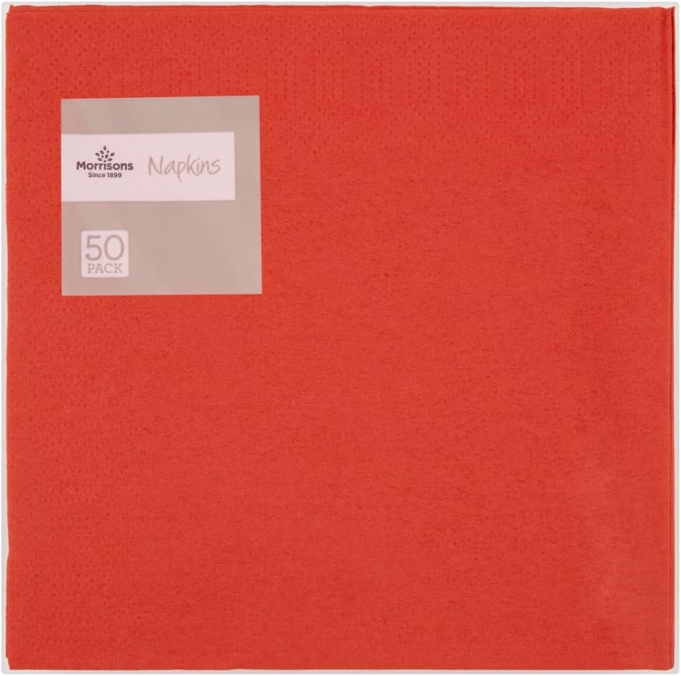 Morrisons Red Napkins Amazon.co.uk Grocery