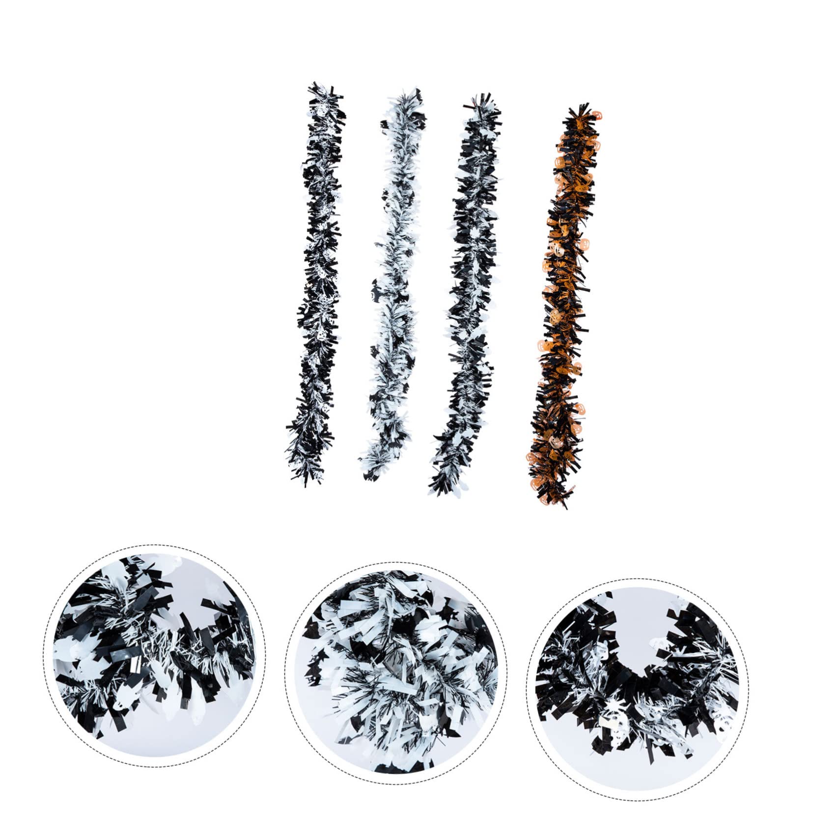 Amosfun Lot De 5 Guirlandes Décoratives pour La Maison Décorations De Fête Scènes Dhalloween Décorations À Thème De Festival 3 Articles Accessoires De Noël 4 Pièces X 5