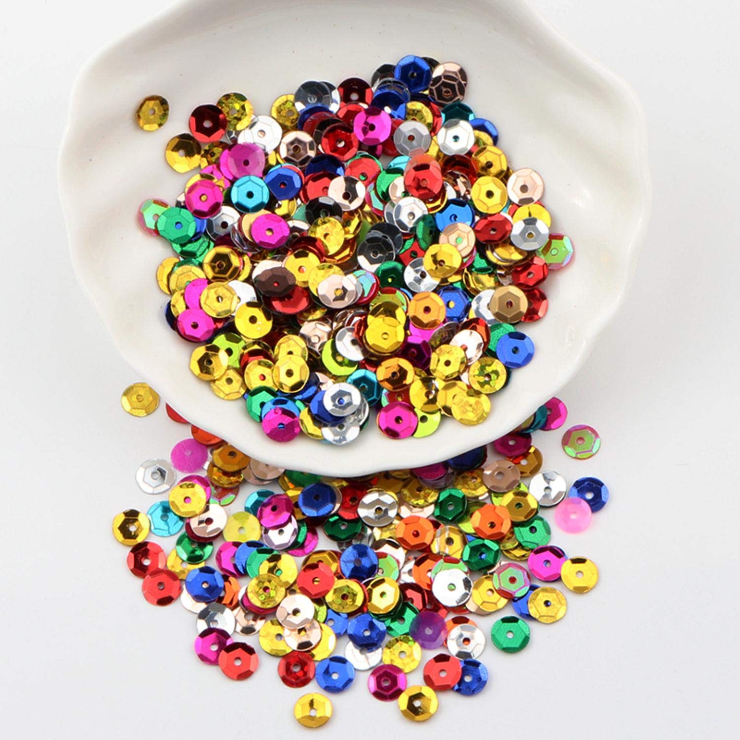Lot De 2400 Paillettes Rondes 6mm - Brillant Et Scintillant Pour DIY, Couture Et Décor