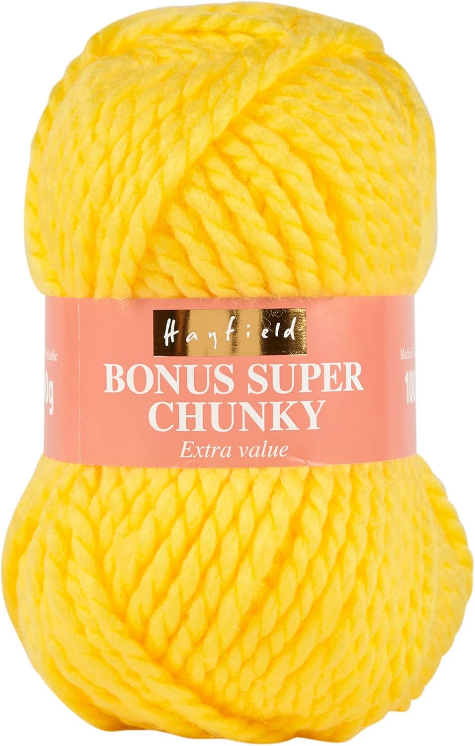 Sirdar Hayfield Bonus Super Chunky, Bright Lemon (819), 100g