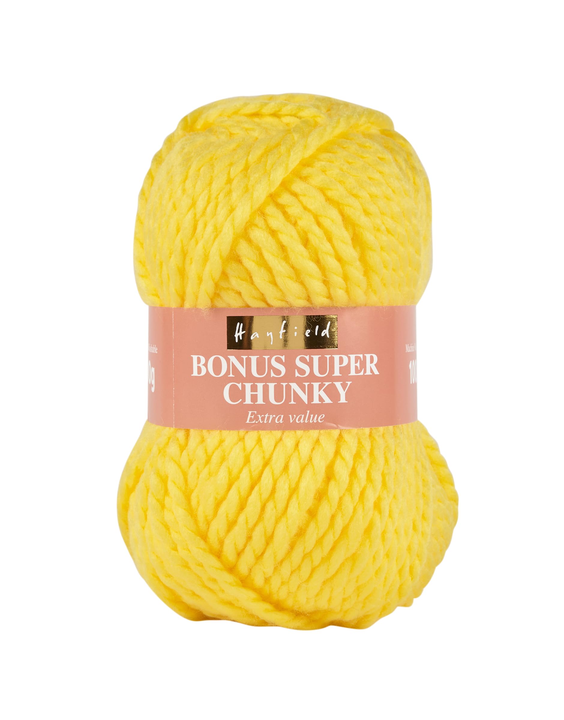 Sirdar Hayfield Bonus Super Chunky, Bright Lemon (819), 100g