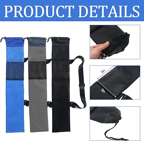 Miniatura 3 de Bolsa de transporte portátil para bastones de senderismo, 3 piezas, bolsa de hombro, bolsa de almacenamiento de repuesto para senderismo, bastones