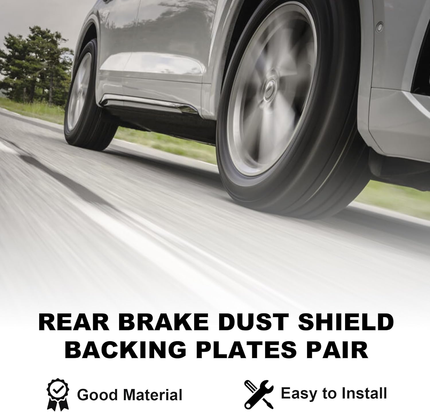 924-212 Rear Brake Dust Shield Backing Plates For 2000-2005 Ford Excursion For 1999-2010 Ford F250 Super Duty For 1999-2015 Ford F350 Super Duty For 2011-2014 Ford F450 4C3Z-2209-AA