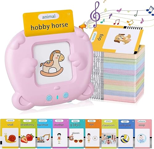 ZBORH Tarjetas didácticas parlantes con 510 palabras visuales, juguetes de terapia del habla, juguetes Montessori, juguetes para autismo, juguetes