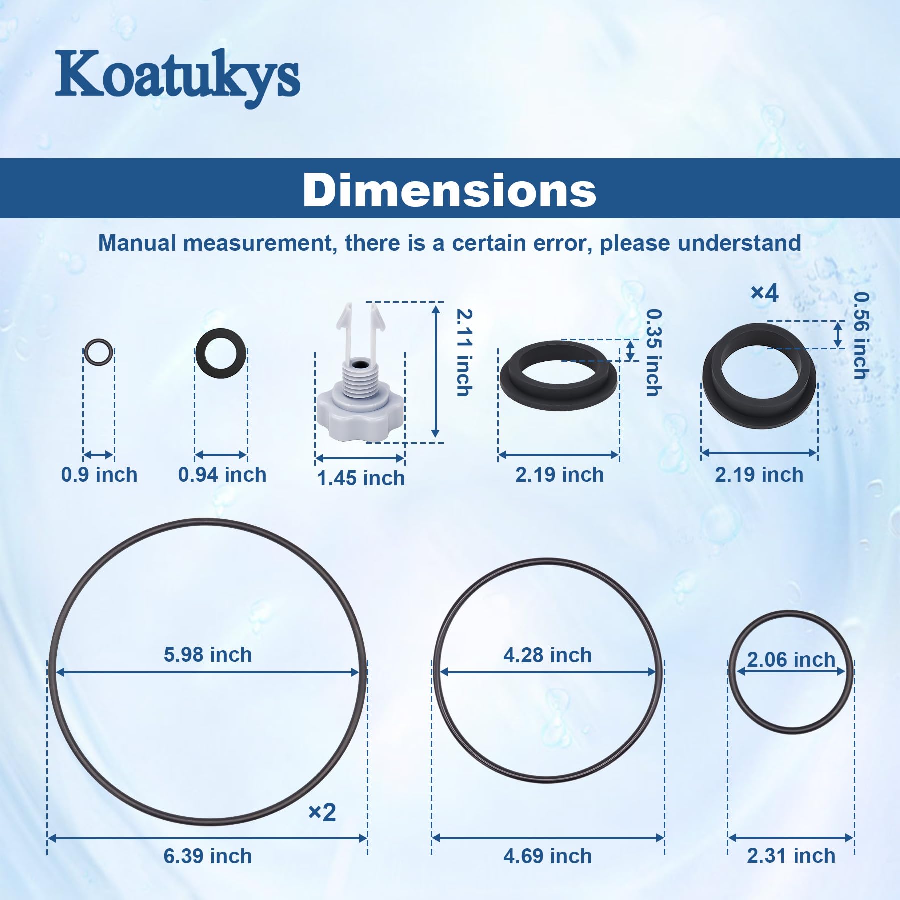 Amazon.com: Koatukys Sand Filter Pump Replacement Parts for Intex