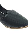 Fulkari Men Black Genuine Soft Leather Casual Jutis | Bite and Pinch Free Jutti | Punjabi Casual Juttis | Man Dailywear Flat Mojari | Formal Ethnic Shoe Jutti | 12 gallery image