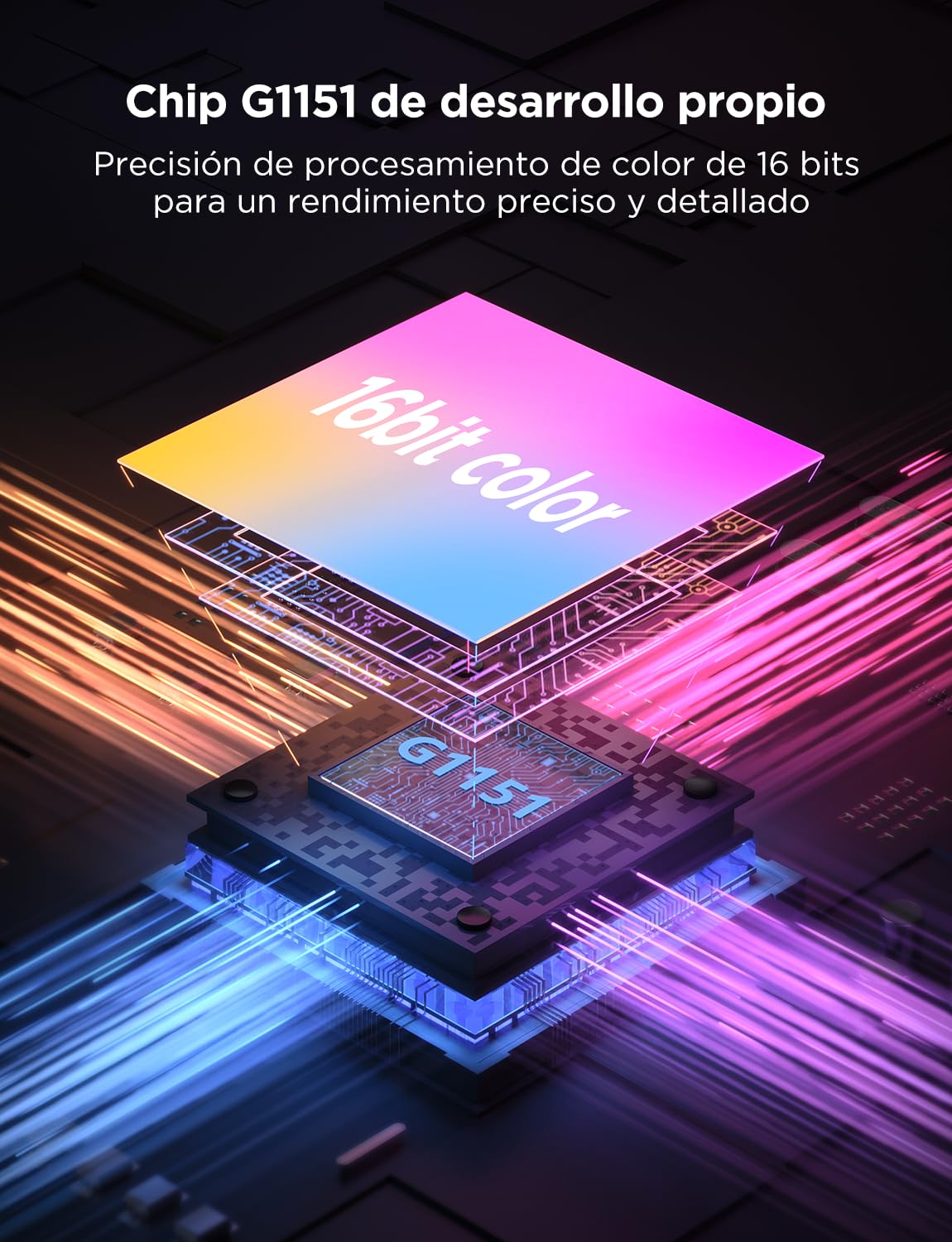 Govee Strip Light 2 Pro 5m, Tira LED WiFi RGBWWIC, Inteligente | Compatible con Matter, Alexa & Google Assistant, Luz Blanca Cálida y Fría, Sincronización de Música, Control por App