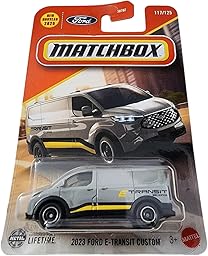 Hot Wheels Match Box 2023 Ford E-Transit Custom for 3 Years & Above 117/125 (Grey)
