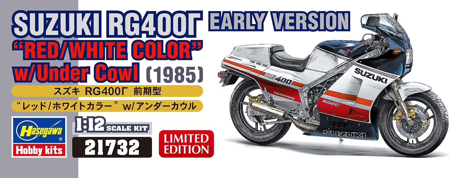 Hasegawa - 1/12 Suzuki Rg400i Rot/weiss (4/21) * - HAS621732