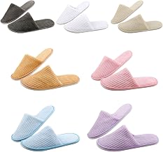 Kiuiom Guests Slippers, Soft Spa Slippers, Hotel Slippers, Coral Fleece Toe Chius Slipper Portable Unisex Non-Slip for Hotel Spa Home Travel