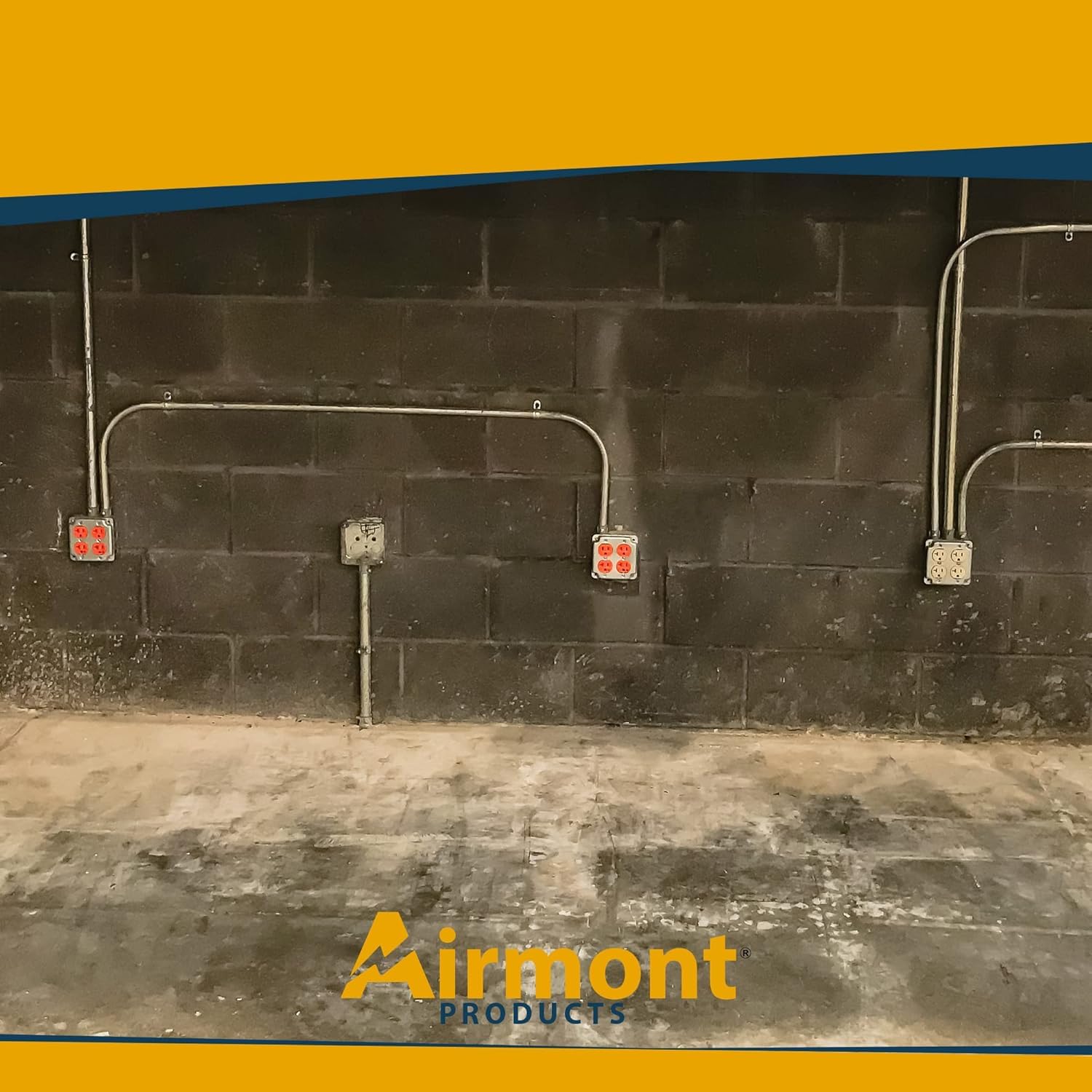 Outlet Box Kit, Includes 4x4'' Welded Metal Electrical Box, Tamper Resistant 20 Amp Duplex Receptacle Outlet, Duplex Receptacle 4x4'' Cover, 16 Knockouts, Green Pigtail Grounding Wire and Screw