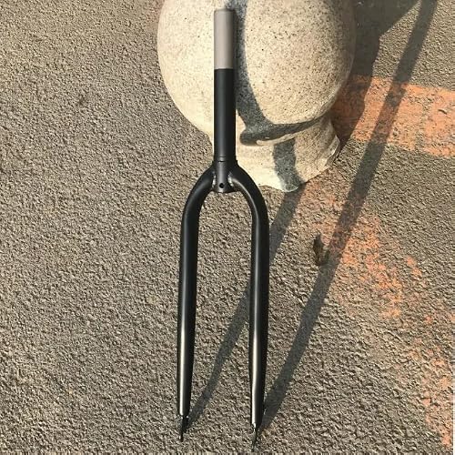 DONSP1986 26 inch Rigid Fork Steel 1-1/8 INCH Threadless Black-26 Fixed Bicycle MTB Road Cruiser Bike Fork Steerer 250mm-Disc Brake (Fork & Headset) - Thumbnail 7