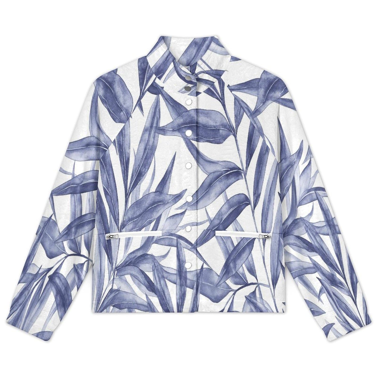 OFFSUM Chaqueta Polar Para Mujer - Patrón De Hojasabrigo De Talla Grande Para Otoño E Invierno, Tops, Cárdigan, Ropa De Calle De Moda Para Exteriores, Resistente Al Viento, Ropa De Senderismo