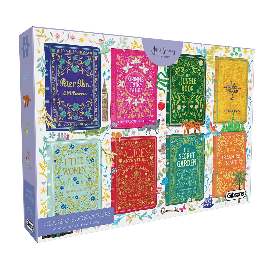 Gibsons Classic Book Covers 1000 Piece Jigsaw Puzzle for Adults - Classic Books Literature Theme, Sustainable Premium 100% Recycled Board | Great Gift | Gibsons Games