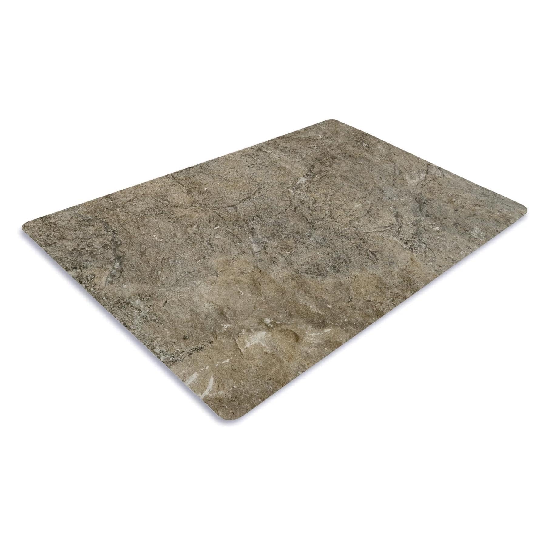 Chopping Board-Catering Cutting Set-Kitchen Board-Glass Worktop Savers-Sink Chopping Board-Large-Worktop Protectors Heat Resistant-Marble Effect Grey (Design 4, 52 x 30 cm (Pack of 1))