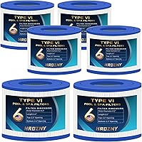 Vista 8 de Hrozny Filtro de spa tipo VI y cartucho de repuesto de filtro de bañera de hidromasaje para filtros inflables de bañera de hidromasaje (paquete de 8)