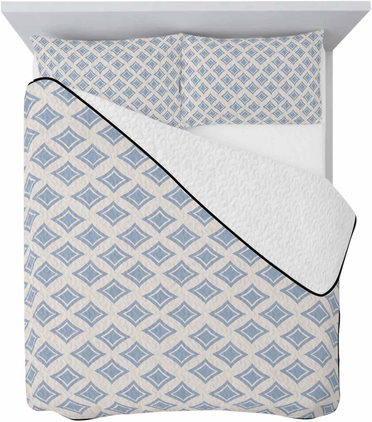 Summer Quilts Queen Size, Lightweight Quilted Coverlet