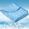 Cooling Blanket for Hot Sleepers – Thin Summer Cooling Blanket Throw Size, Q-Max >0.5 Lightweight Cooling Throw Blanket for Bed, Couch, or Sofa – Snowflake Cool Blankets, (Blue, Throw 130 x 180cm)