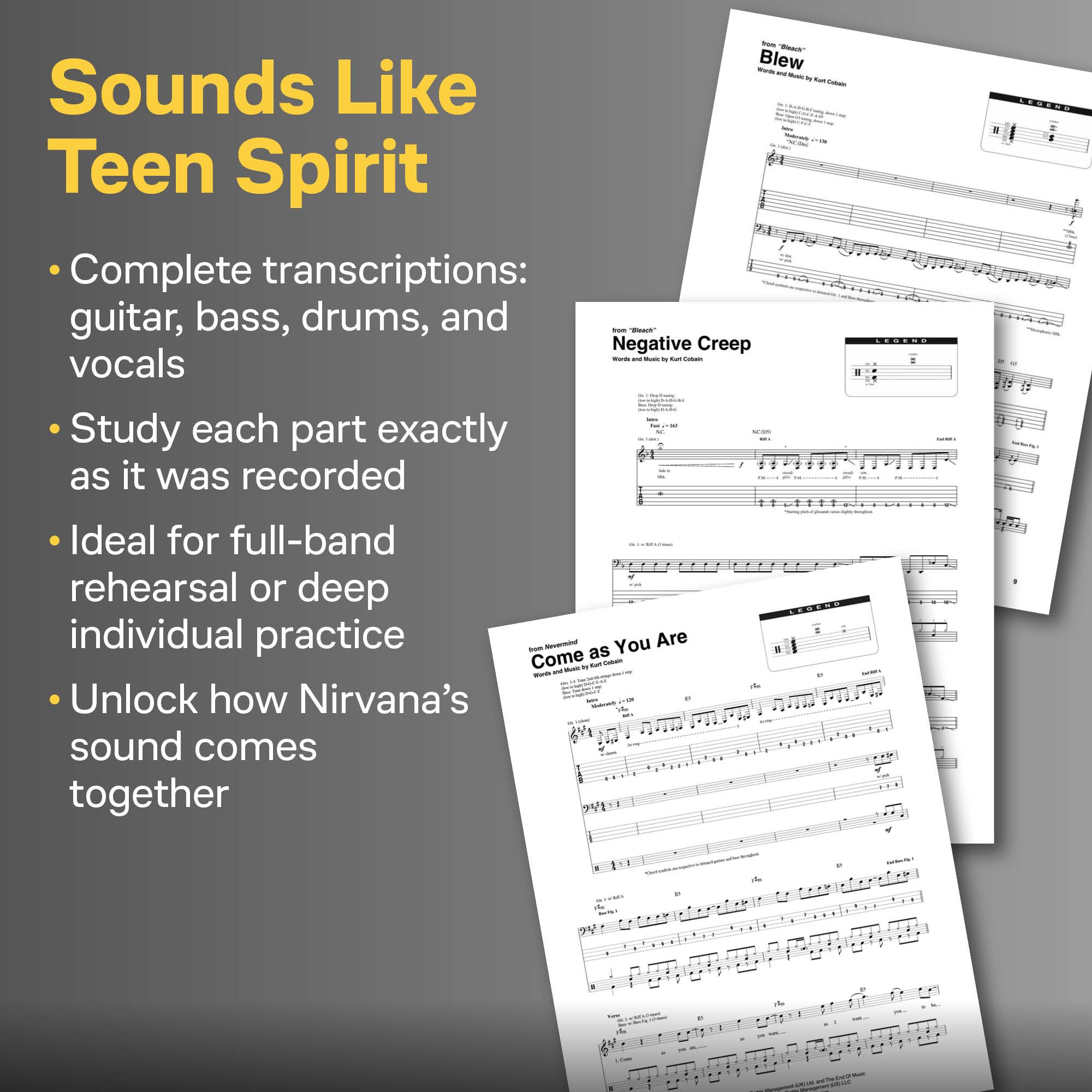 Nirvana - The Complete Scores. Jazz Ensemble mit Gesang. Partitur Gebunden: Deluxe Hardcover Book with Protective Slip Case