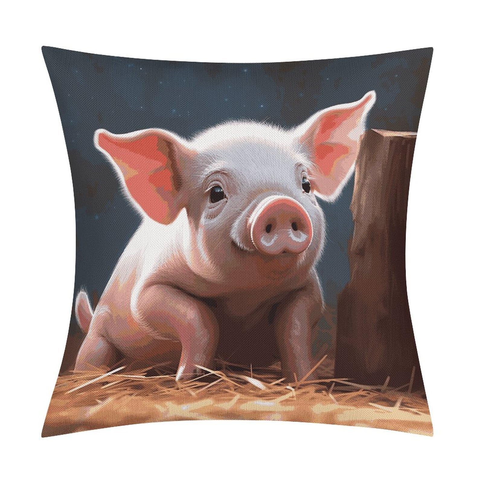 Adfgyerh Style Smiling (19) Pillow Covers Soft And Comfortable Invisible Zipper ，Home Decor 18X18 Inch Edging Technology，Throw Pillow Covers For Couch Sofa Bedroom Living Room.