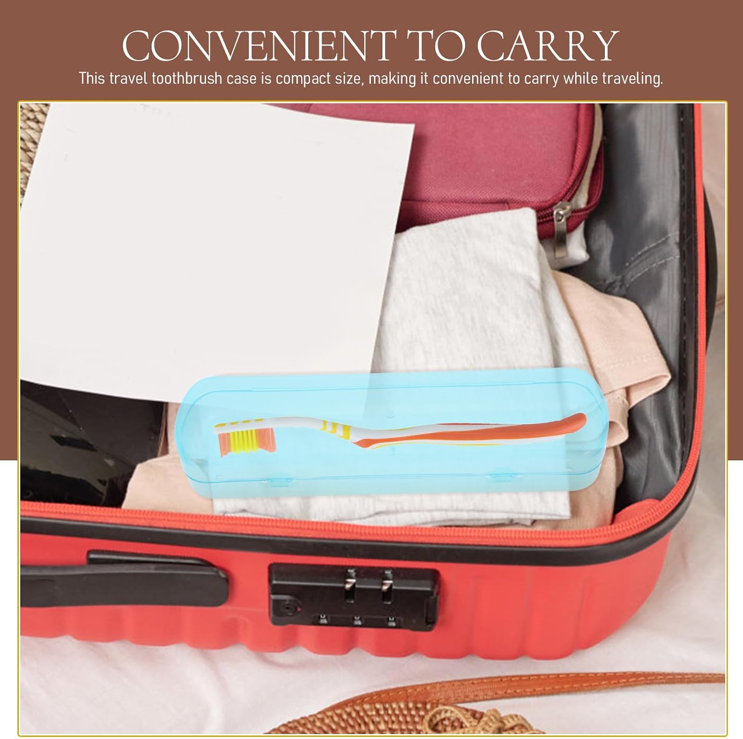 3pcs Portable Toothbrush Travel Holder Case Pp Blue Reusable Storage image 4