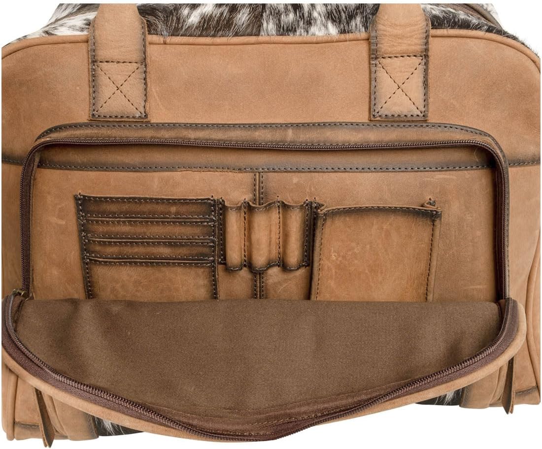 STS Ranchwear Womens Cowhide Tan Leather Carry-On Bag