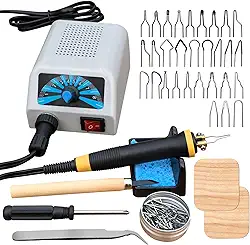 Kit de queima de madeira lh20, ferramenta de queima de madeira, kit de queimador de madeira com temperatura ajustável, kit profissional de queima de madeira para adultos iniciantes,