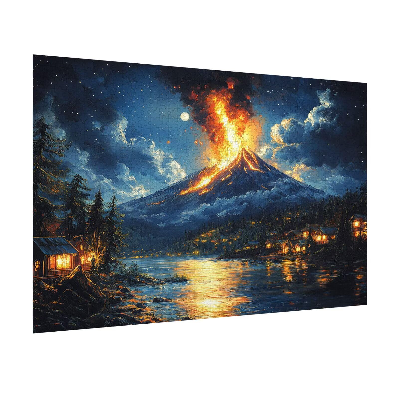 Puzzle 6000 Pieces The Volcan Puzzle 3D, klasyczne puzzle dla dorosłych, n-337