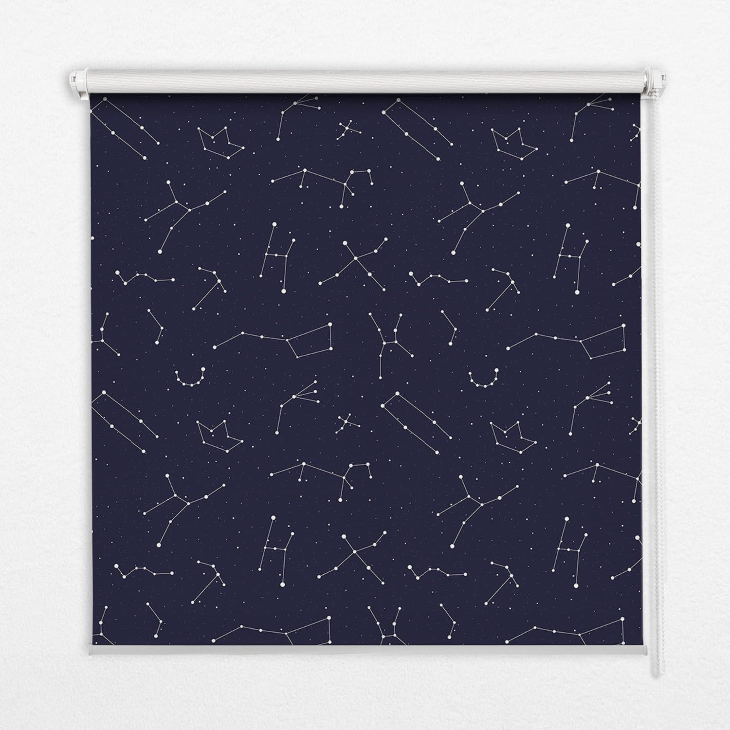Store enrouleur perméable 140x240 sans perçage banne tamisant constellation d'étoiles